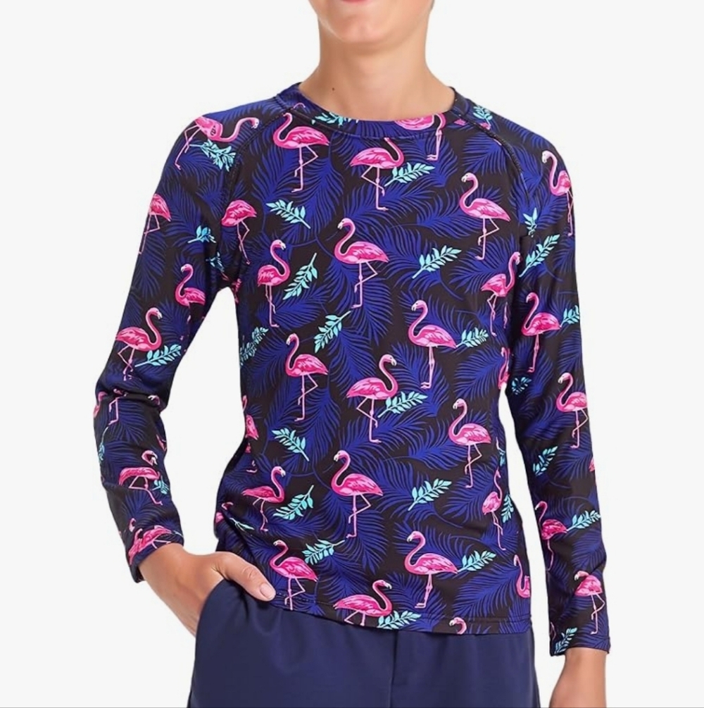 BRISIRA Boys Rash Guard UPF 50+ Cooling Kids Swim Shirt Long Sleeve SPF